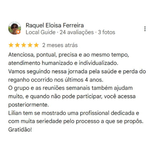 Depoimento Google Lilian Cunha